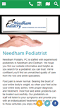 Mobile Screenshot of needhamfootdoctors.com