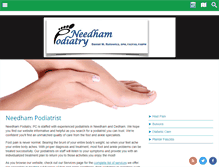 Tablet Screenshot of needhamfootdoctors.com